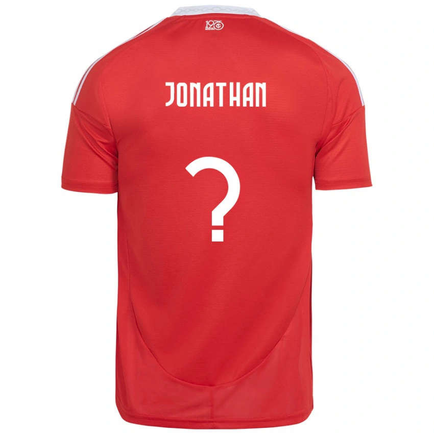 גברים Jonathan #0 לבן אדום ג'רזי ביתית 2025/26 חולצה קצרה