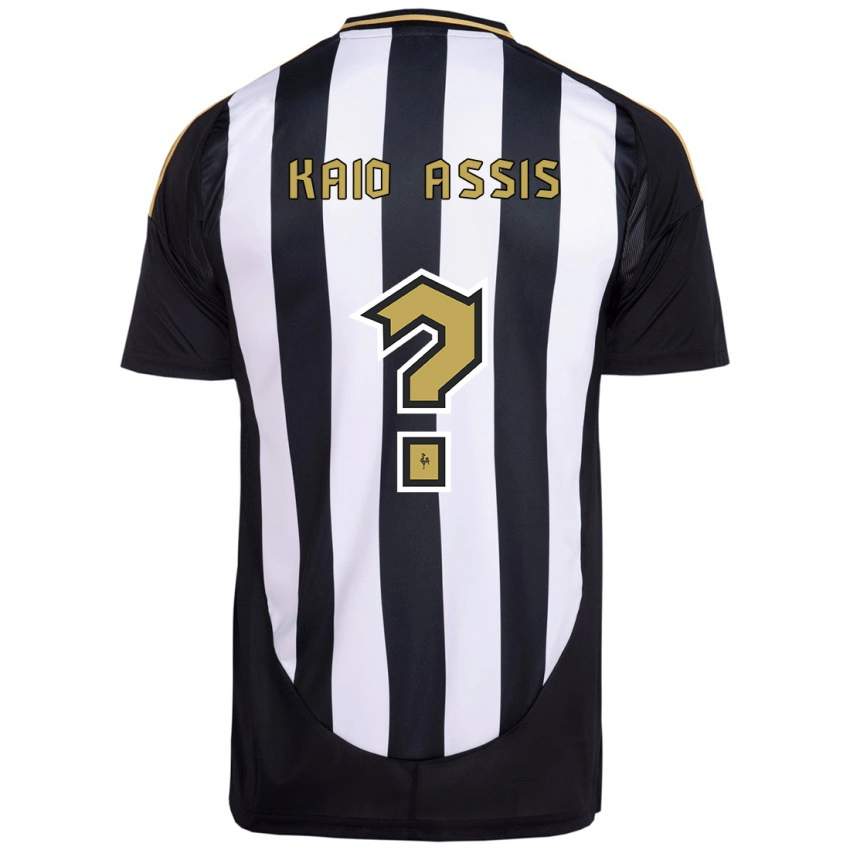 גברים Kaio Assis #0 לבן שחור ג'רזי ביתית 2025/26 חולצה קצרה