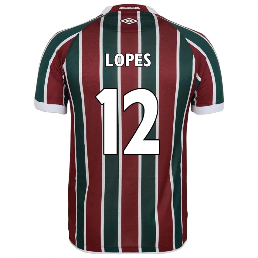 גברים Joao Lopes #12 לבן ירוק חום-ערמוני ג'רזי ביתית 2025/26 חולצה קצרה