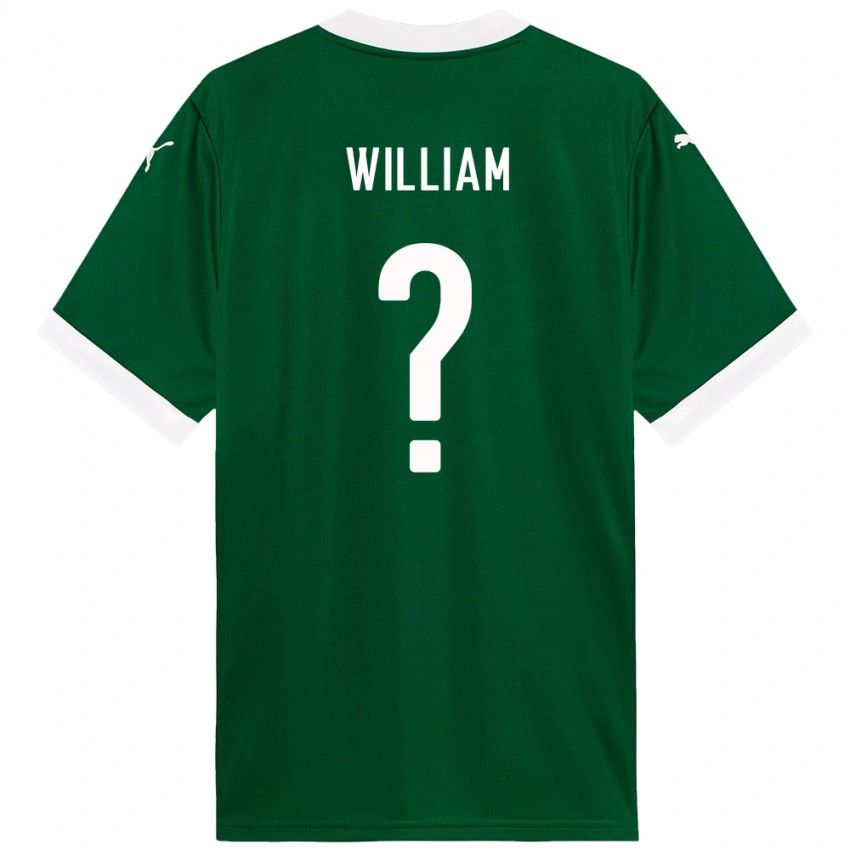 גברים William #0 לבן ירוק ג'רזי ביתית 2025/26 חולצה קצרה
