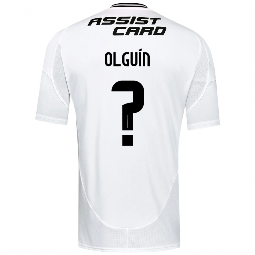 גברים Alonso Olguín #0 שחור לבן ג'רזי ביתית 2025/26 חולצה קצרה