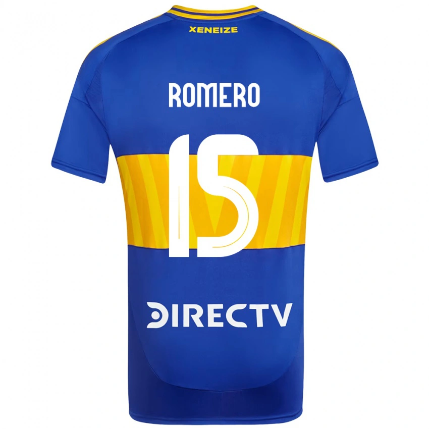גברים Alejo Romero #15 לבן כחול ג'רזי ביתית 2025/26 חולצה קצרה