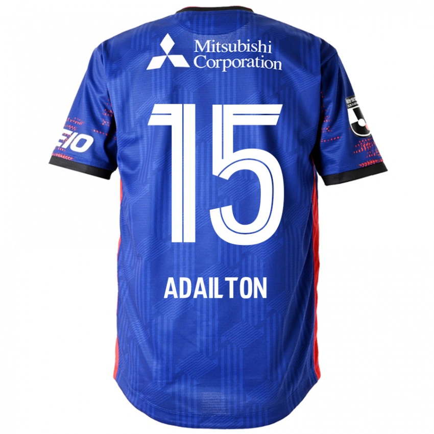 גברים Adaílton #15 לבן שחור ג'רזי ביתית 2025/26 חולצה קצרה