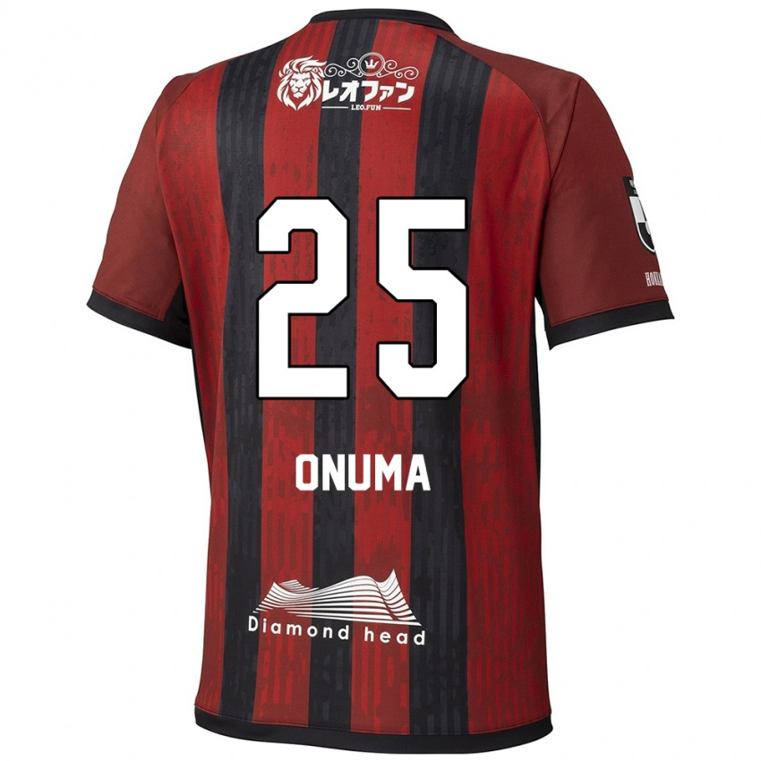 גברים Akito Onuma #25 כחול אדום ג'רזי ביתית 2025/26 חולצה קצרה