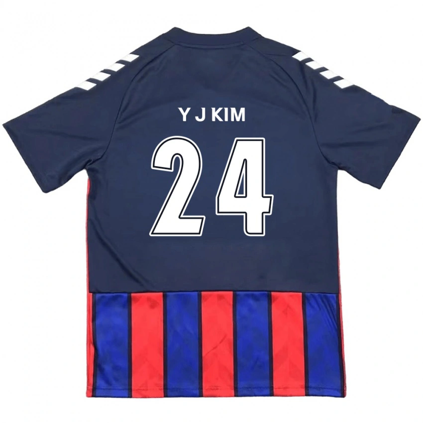 גברים Ju-Yeop Kim #24 לבן פנינה אדום ג'רזי ביתית 2025/26 חולצה קצרה