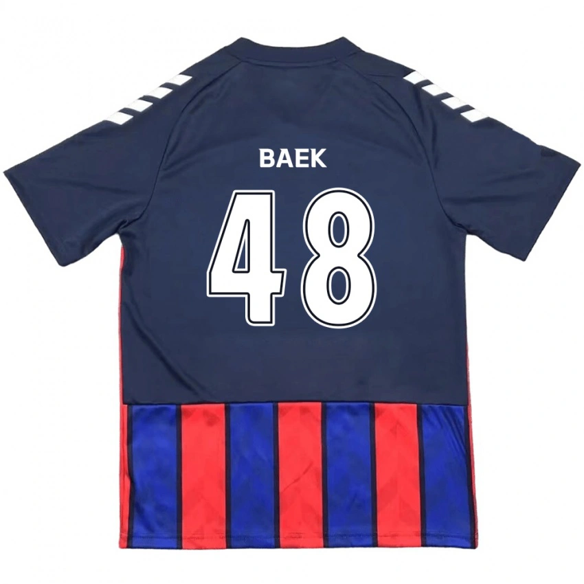 גברים Kyeong Baek #48 לבן פנינה אדום ג'רזי ביתית 2025/26 חולצה קצרה