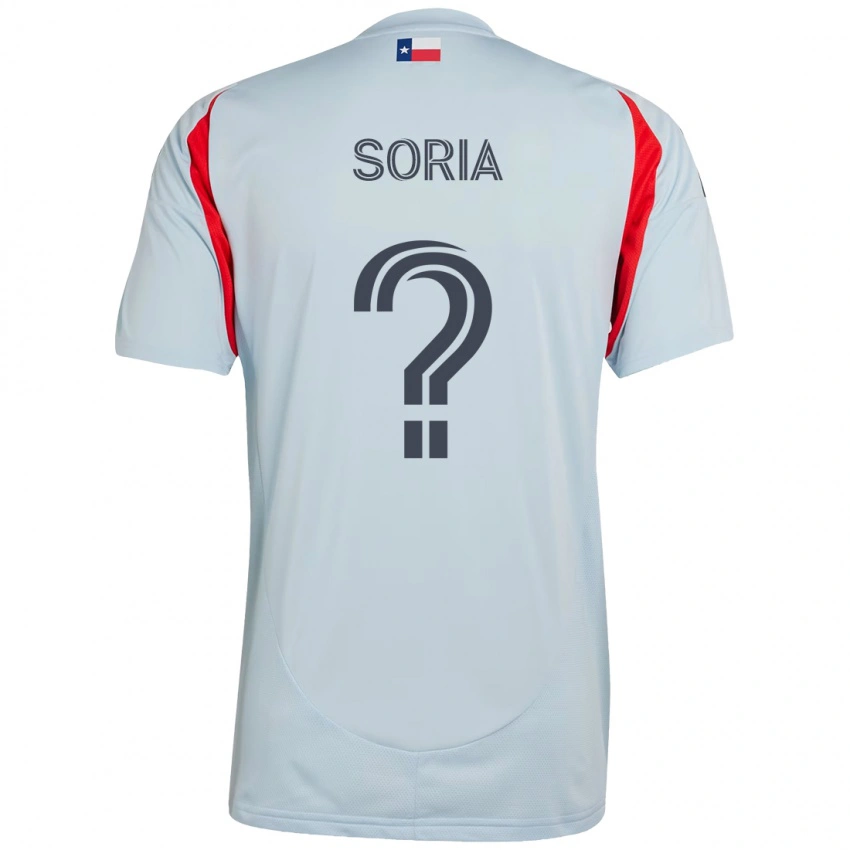 גברים Alex Soria #0 אדום כחול נייבי הרחק ג'רזי 2025/26 חולצה קצרה