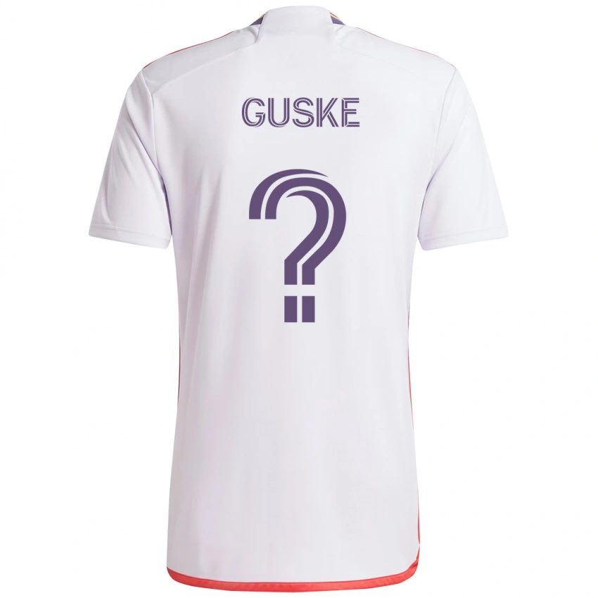 גברים Colin Guske #0 סגול לבן הרחק ג'רזי 2025/26 חולצה קצרה