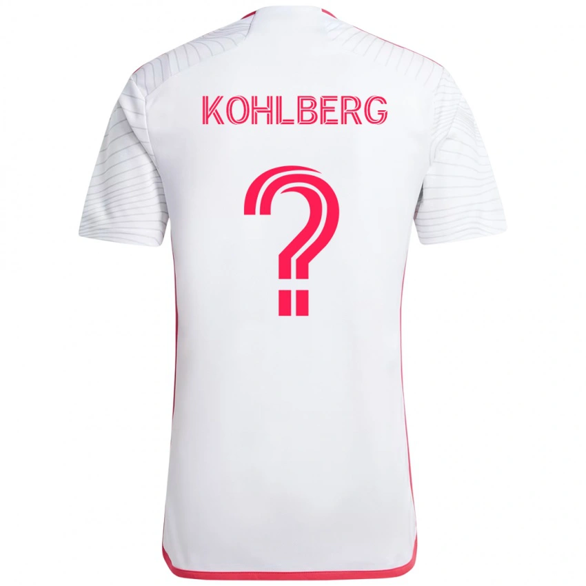 גברים Andrew Kohlberg #0 מג'נטה לבן הרחק ג'רזי 2025/26 חולצה קצרה