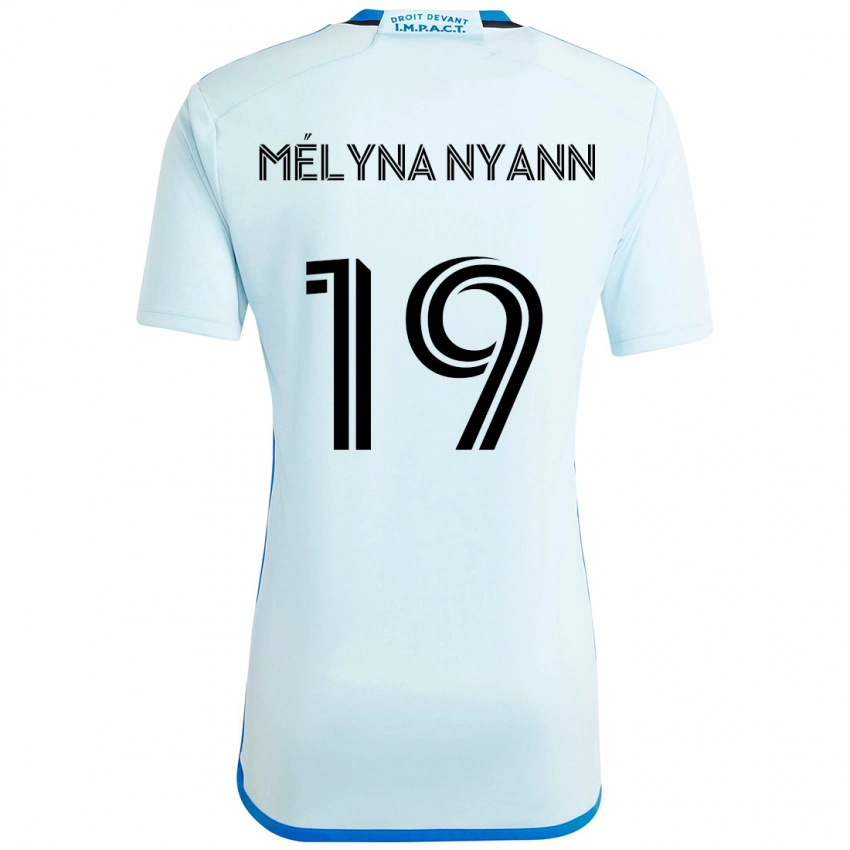 גברים Alexis Mélyna Nyann #19 כחול כהה שחור הרחק ג'רזי 2025/26 חולצה קצרה