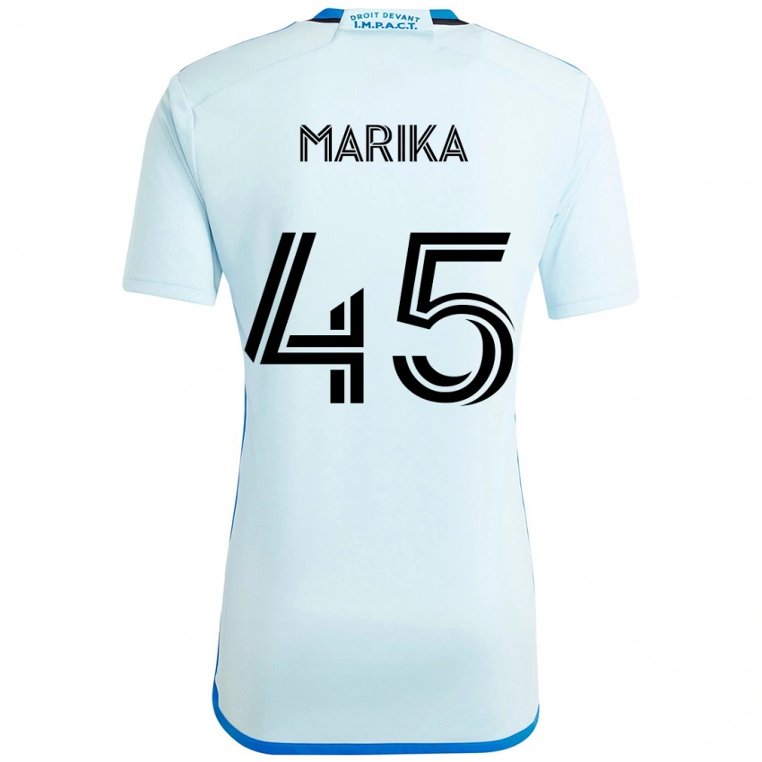 גברים Cregheur Marika #45 כחול כהה שחור הרחק ג'רזי 2025/26 חולצה קצרה