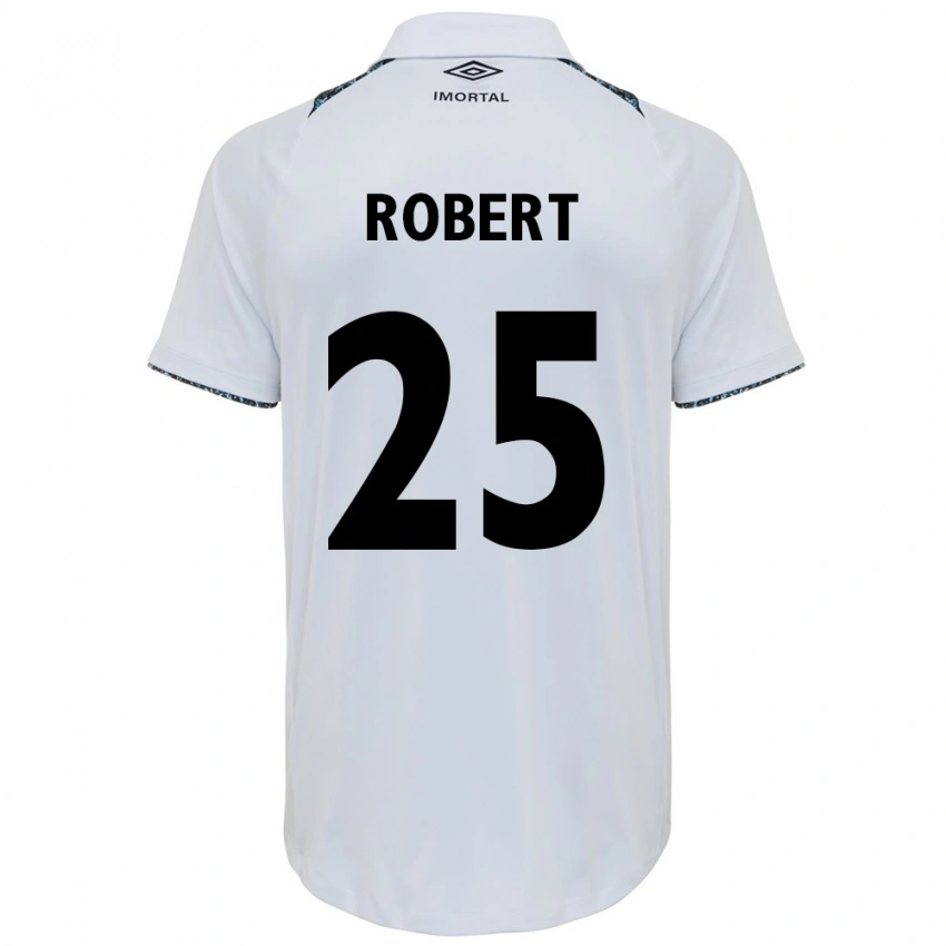 גברים Jhonata Robert #25 כחול שחור לבן הרחק ג'רזי 2025/26 חולצה קצרה