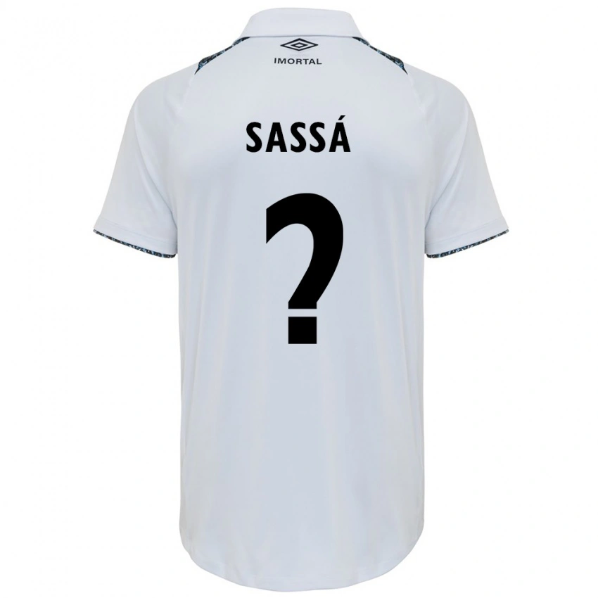 גברים Sassá #0 כחול שחור לבן הרחק ג'רזי 2025/26 חולצה קצרה