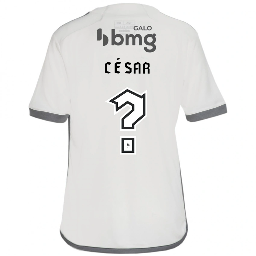 גברים Julio Cesar #0 לבן שחור הרחק ג'רזי 2025/26 חולצה קצרה