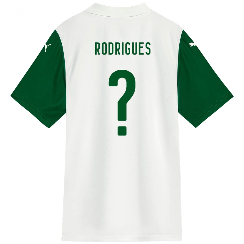 גברים César Rodrigues #0 ירוק לבן הרחק ג'רזי 2025/26 חולצה קצרה