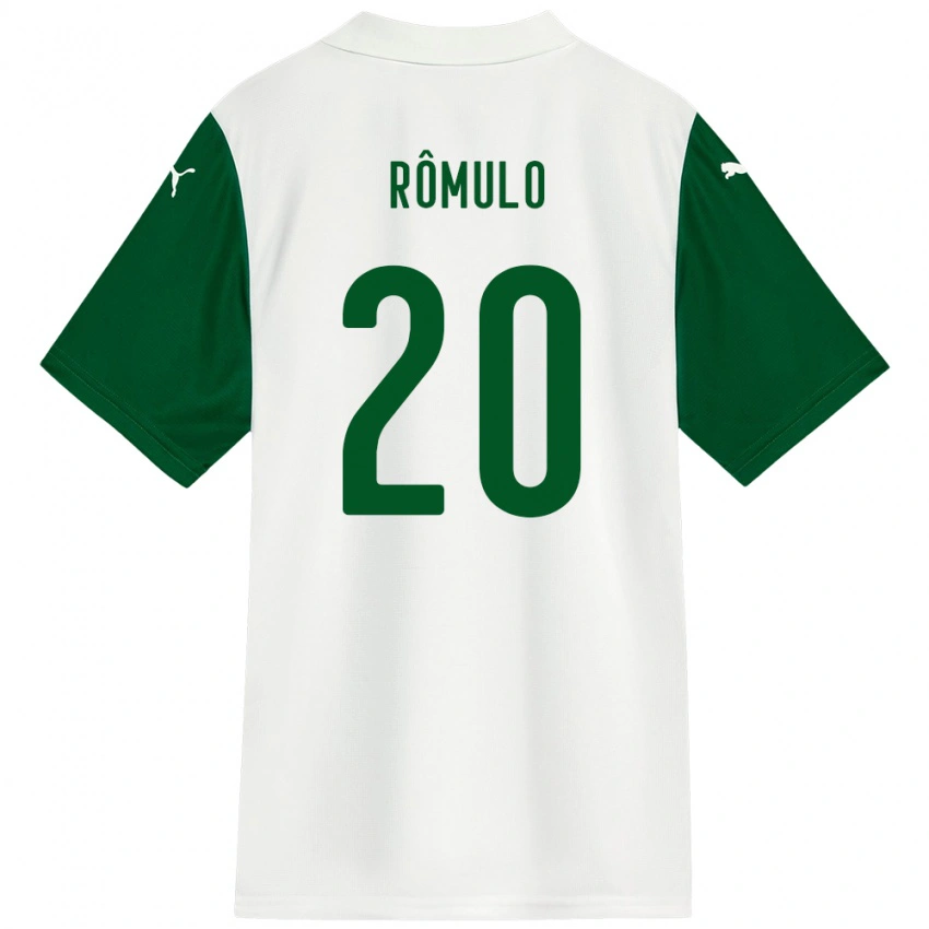גברים Rômulo #20 ירוק לבן הרחק ג'רזי 2025/26 חולצה קצרה