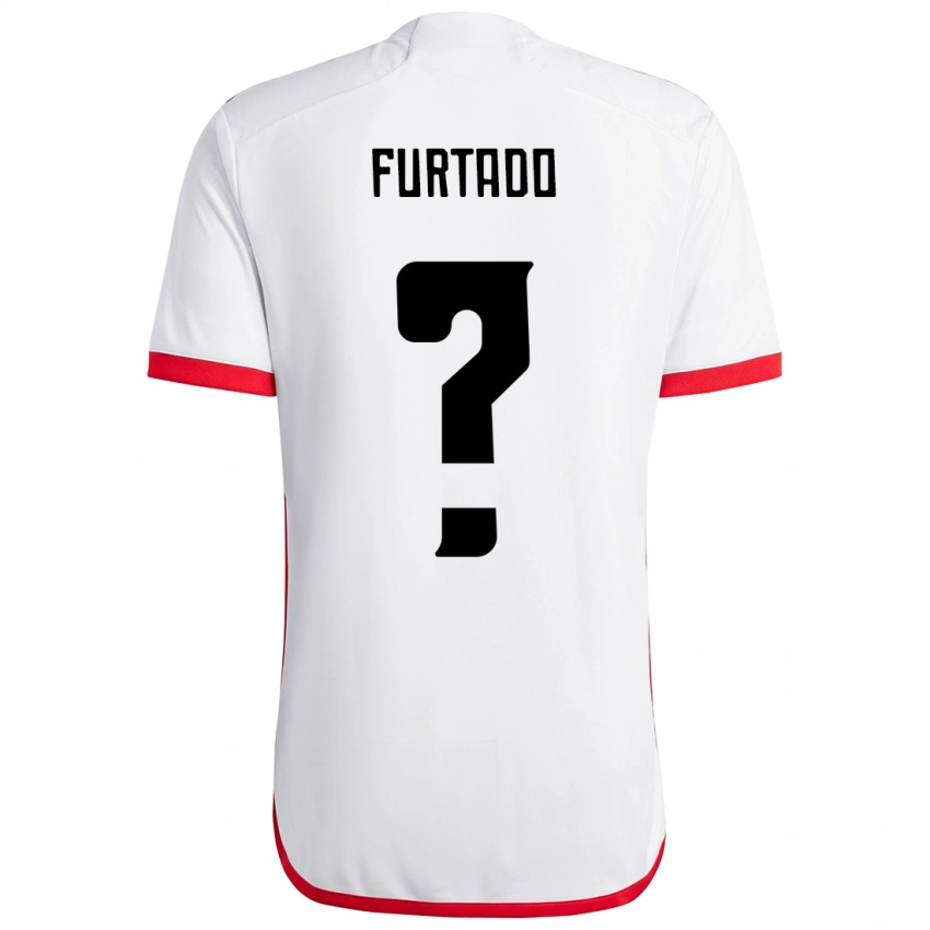 גברים Lucas Furtado #0 אדום שחור הרחק ג'רזי 2025/26 חולצה קצרה