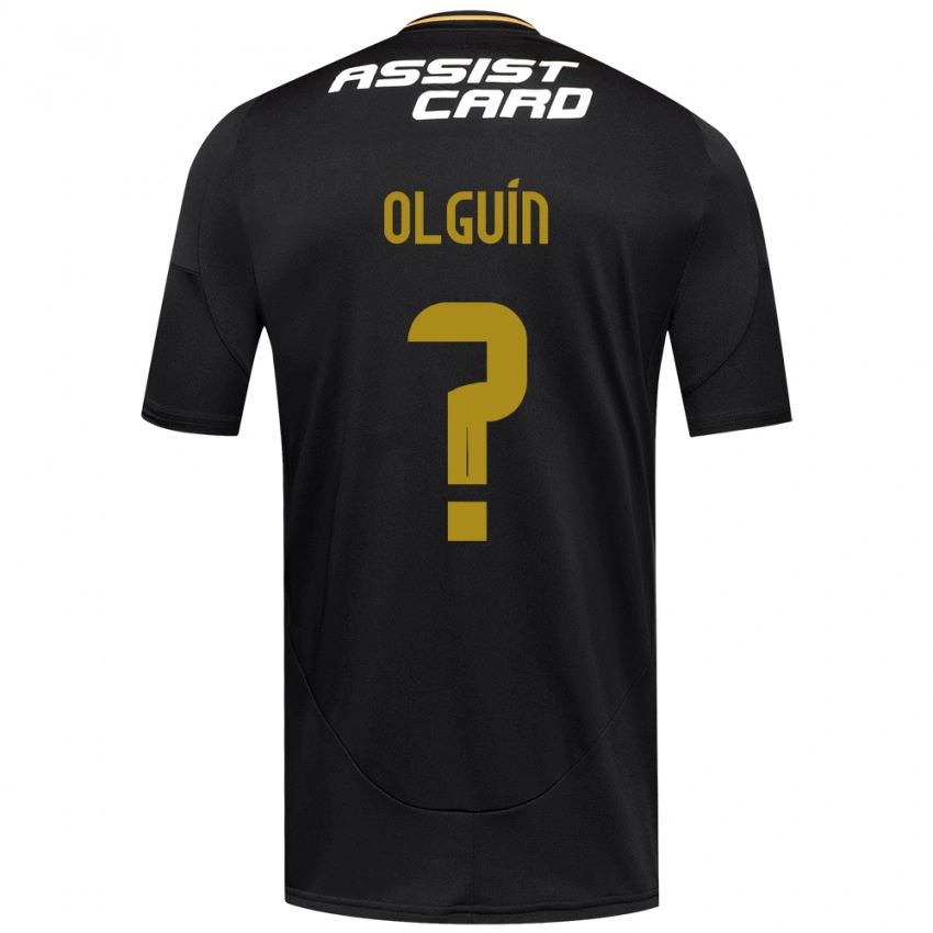גברים Alonso Olguín #0 שחור לבן צהוב הרחק ג'רזי 2025/26 חולצה קצרה