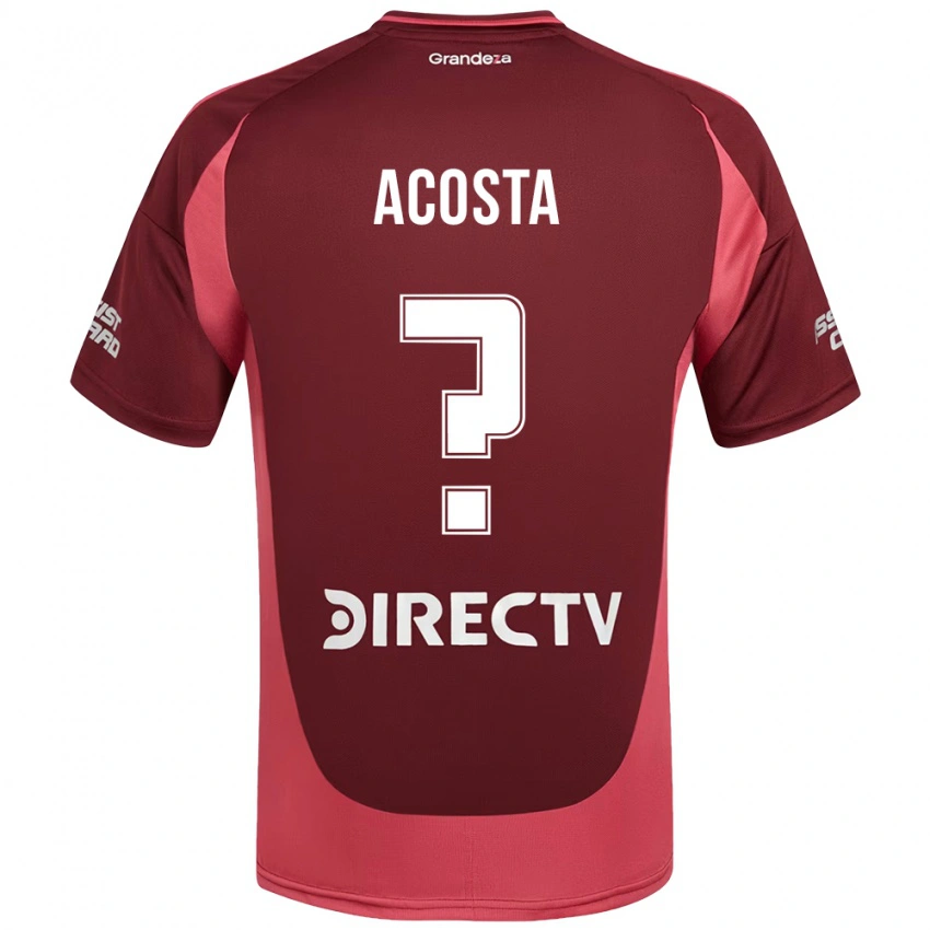 גברים Thiago Acosta #0 לבן אדום הרחק ג'רזי 2025/26 חולצה קצרה