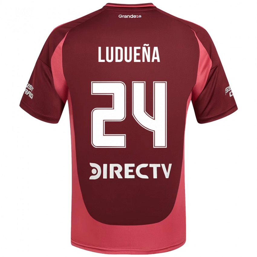 גברים Belén Ludueña #24 לבן אדום הרחק ג'רזי 2025/26 חולצה קצרה