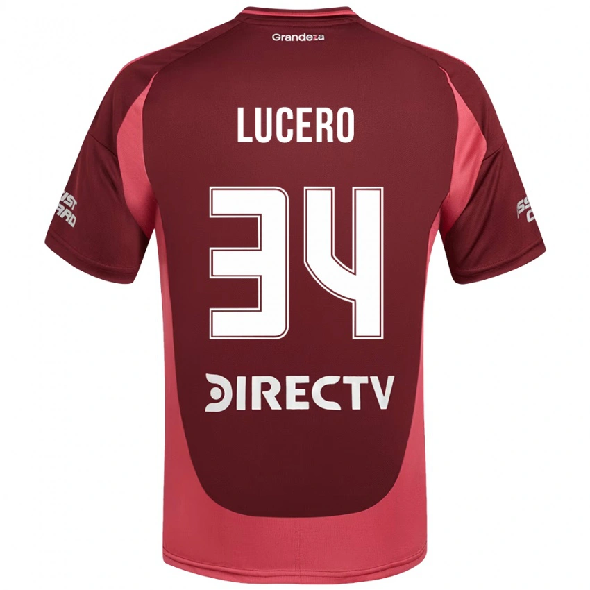 גברים Daniel Lucero #34 לבן אדום הרחק ג'רזי 2025/26 חולצה קצרה