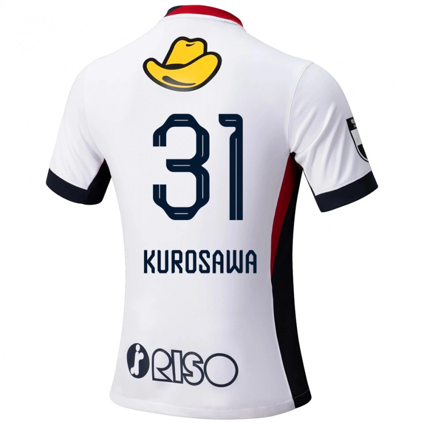 גברים Shoei Kurosawa #31 אדום שחור הרחק ג'רזי 2025/26 חולצה קצרה