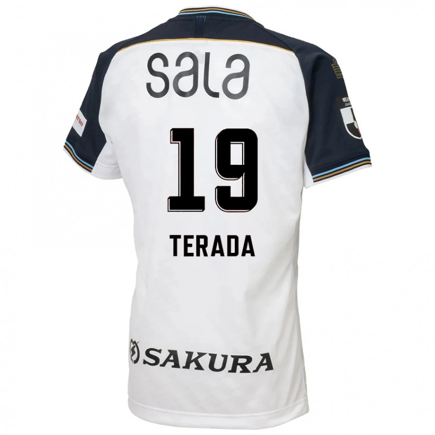 גברים Akihiko Terada #19 תכלת שמיים שחור הרחק ג'רזי 2025/26 חולצה קצרה