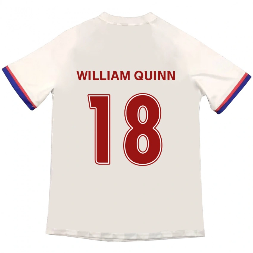 גברים Max William Quinn #18 כחול מלכותי אדום הרחק ג'רזי 2025/26 חולצה קצרה