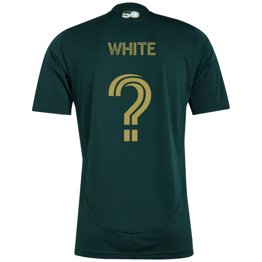 נשים Dario White #0 בז' ירוק ג'רזי ביתית 2025/26 חולצה קצרה