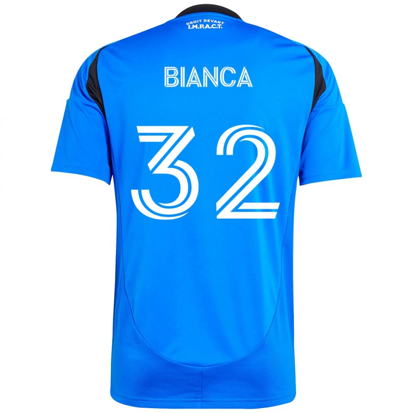 נשים Hanisch Bianca #32 כחול כהה שחור ג'רזי ביתית 2025/26 חולצה קצרה