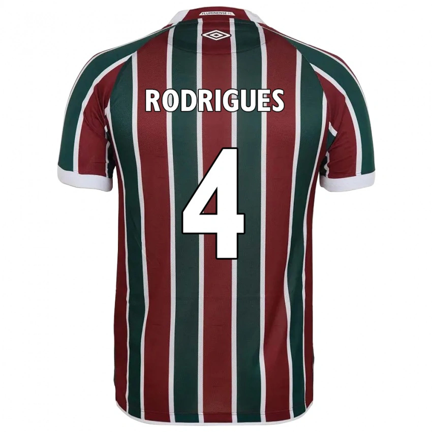 נשים Nath Rodrigues #4 לבן ירוק חום-ערמוני ג'רזי ביתית 2025/26 חולצה קצרה