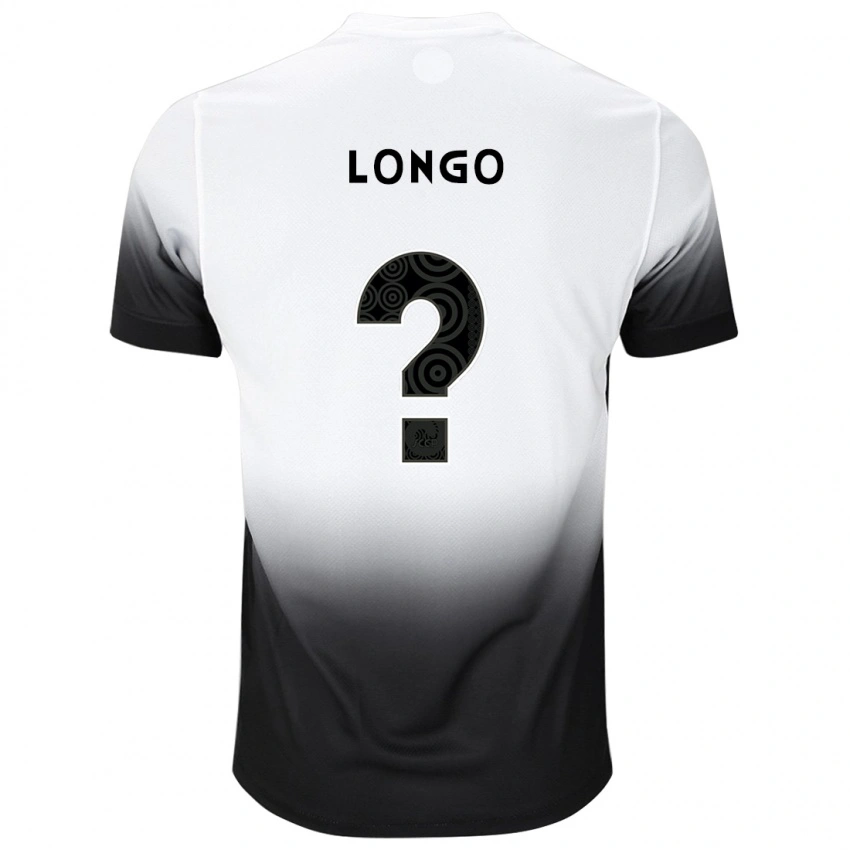 נשים Felipe Longo #0 שחור לבן ג'רזי ביתית 2025/26 חולצה קצרה