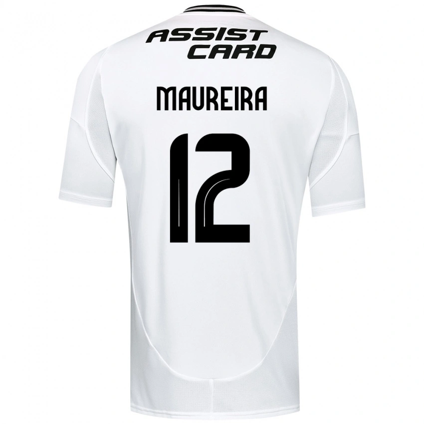 נשים Gabriel Maureira #12 שחור לבן ג'רזי ביתית 2025/26 חולצה קצרה