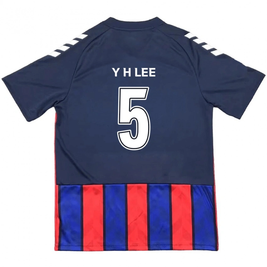 נשים Hyeon-Yong Lee #5 לבן פנינה אדום ג'רזי ביתית 2025/26 חולצה קצרה