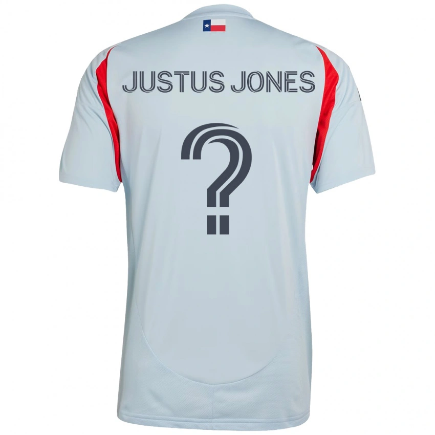 נשים Justus Jones #0 אדום כחול נייבי הרחק ג'רזי 2025/26 חולצה קצרה