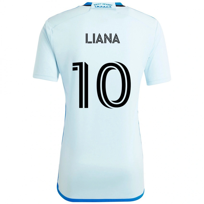 נשים Tarasco Liana #10 כחול כהה שחור הרחק ג'רזי 2025/26 חולצה קצרה