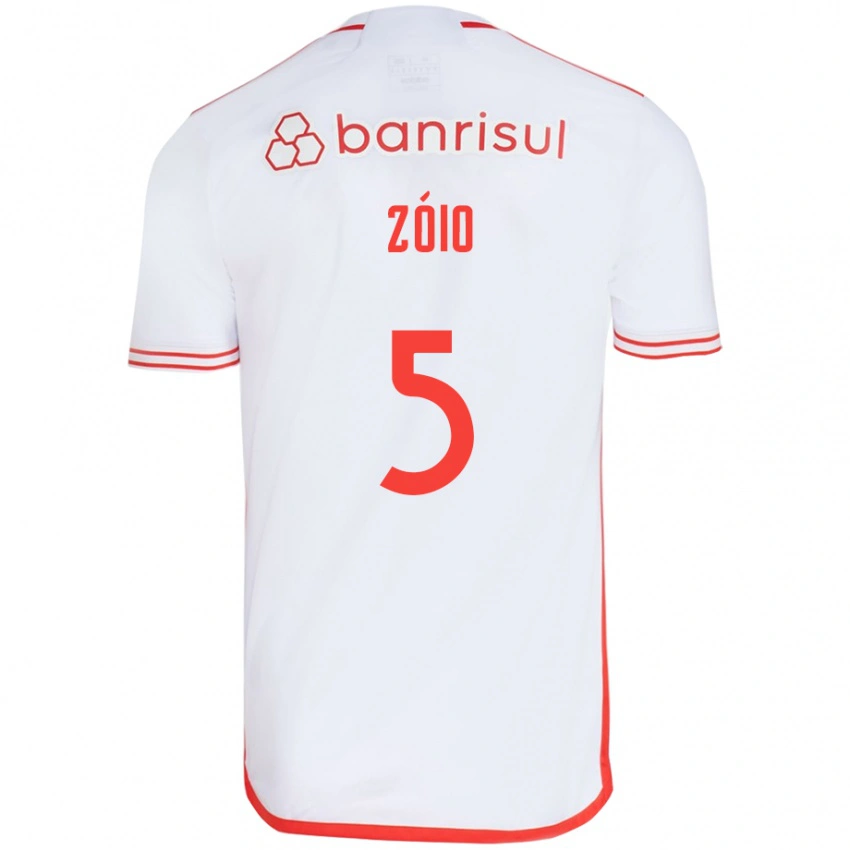 נשים Zóio #5 לבן אדום הרחק ג'רזי 2025/26 חולצה קצרה