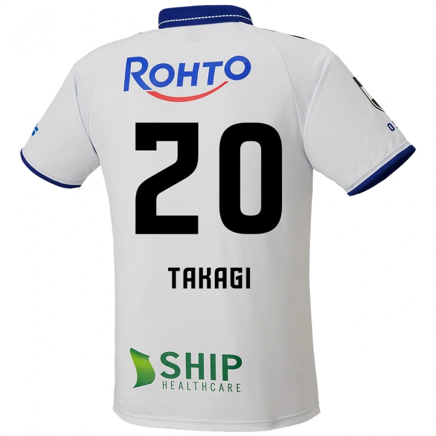 נשים Daisuke Takagi #20 כחול לבן שחור הרחק ג'רזי 2025/26 חולצה קצרה
