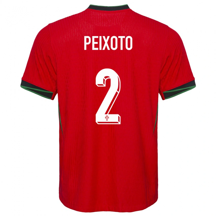 ילדים פורטוגל Guilherme Peixoto #2 אָדוֹם ג'רזי ביתית 24-26 חולצה קצרה