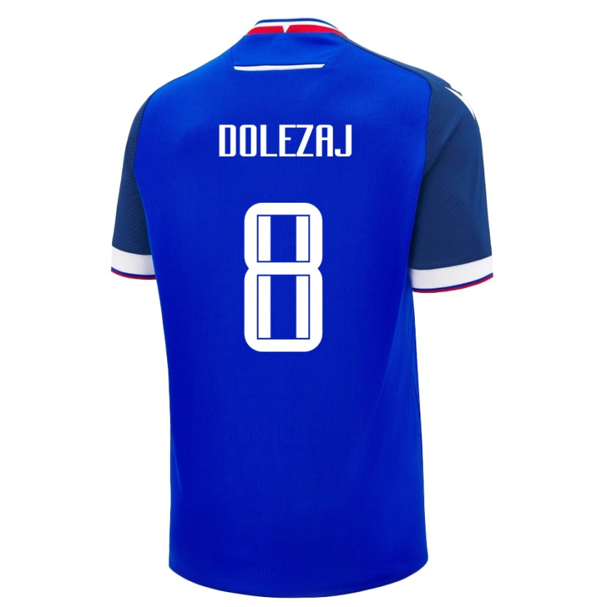 ילדים סלובקיה Maxim Dolezaj #8 כְּחוֹל ג'רזי ביתית 24-26 חולצה קצרה