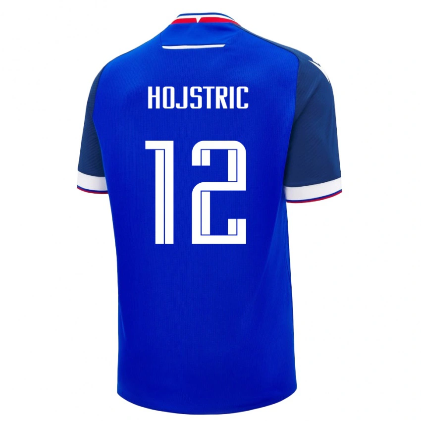 ילדים סלובקיה Tomas Hojstric #12 כְּחוֹל ג'רזי ביתית 24-26 חולצה קצרה