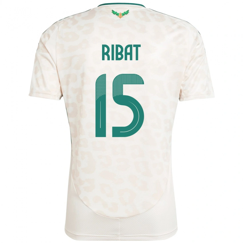 ילדים ערב הסעודית Abdulaziz Ribat #15 לָבָן הרחק ג'רזי 24-26 חולצה קצרה