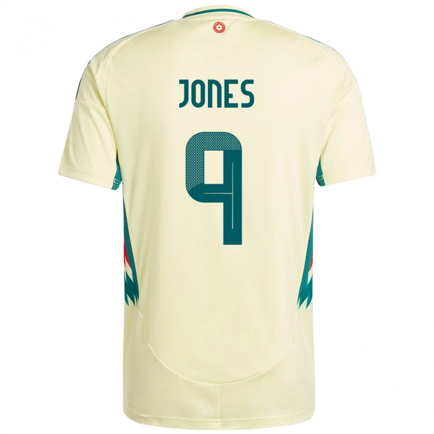 ילדים ויילס Sam Jones #9 בז' צהוב הרחק ג'רזי 24-26 חולצה קצרה