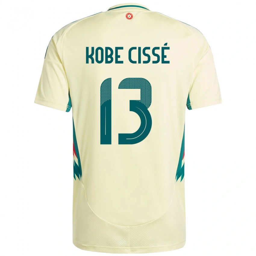 ילדים ויילס Prince Kobe Cissé #13 בז' צהוב הרחק ג'רזי 24-26 חולצה קצרה