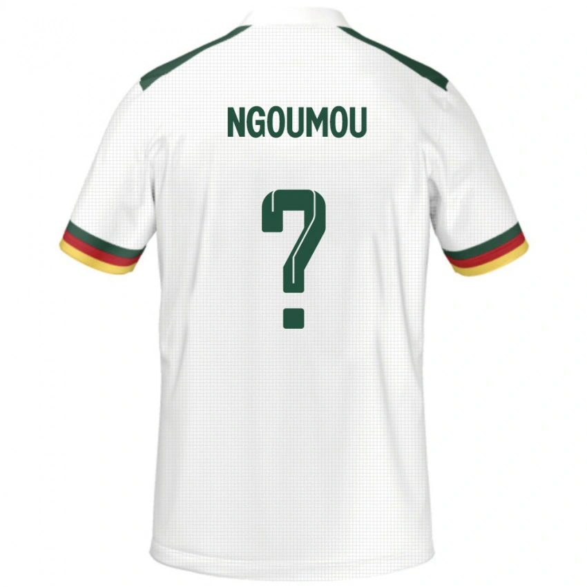 ילדים קמרון Kilian Ngoumou #0 לָבָן הרחק ג'רזי 24-26 חולצה קצרה