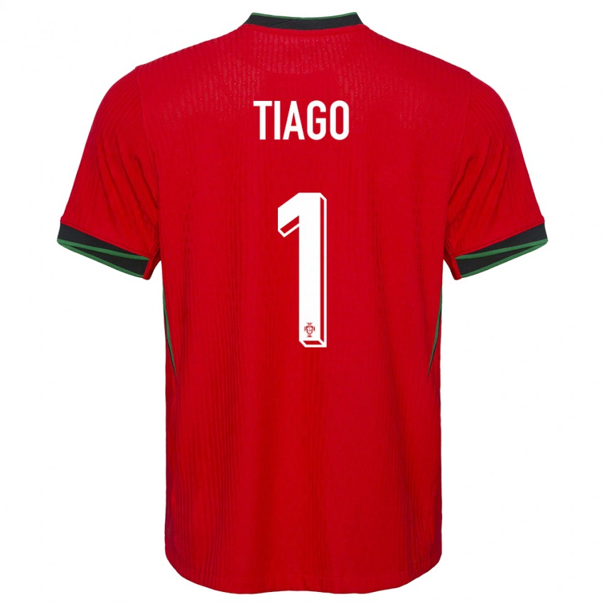 גברים פורטוגל Tiago Ferreira #1 אָדוֹם ג'רזי ביתית 24-26 חולצה קצרה