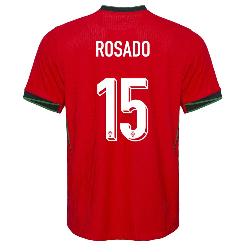 גברים פורטוגל Alexandre Rosado #15 אָדוֹם ג'רזי ביתית 24-26 חולצה קצרה