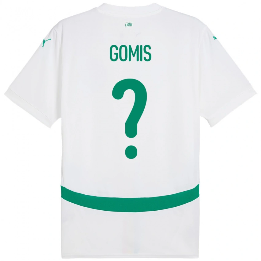 גברים סנגל Vincent Gomis #0 לָבָן ג'רזי ביתית 24-26 חולצה קצרה