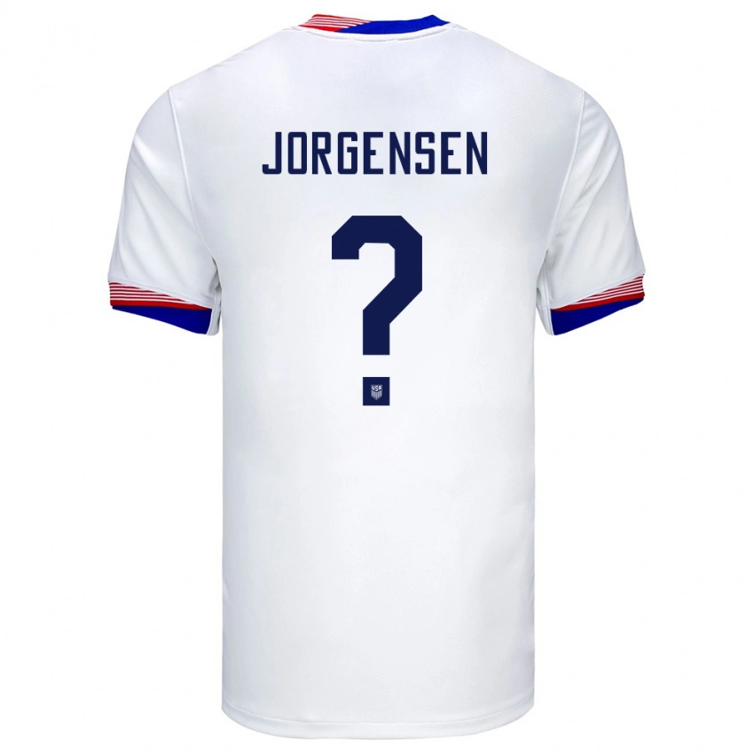 גברים ארצות הברית Owen Jorgensen #0 לבן ג'רזי ביתית 24-26 חולצה קצרה