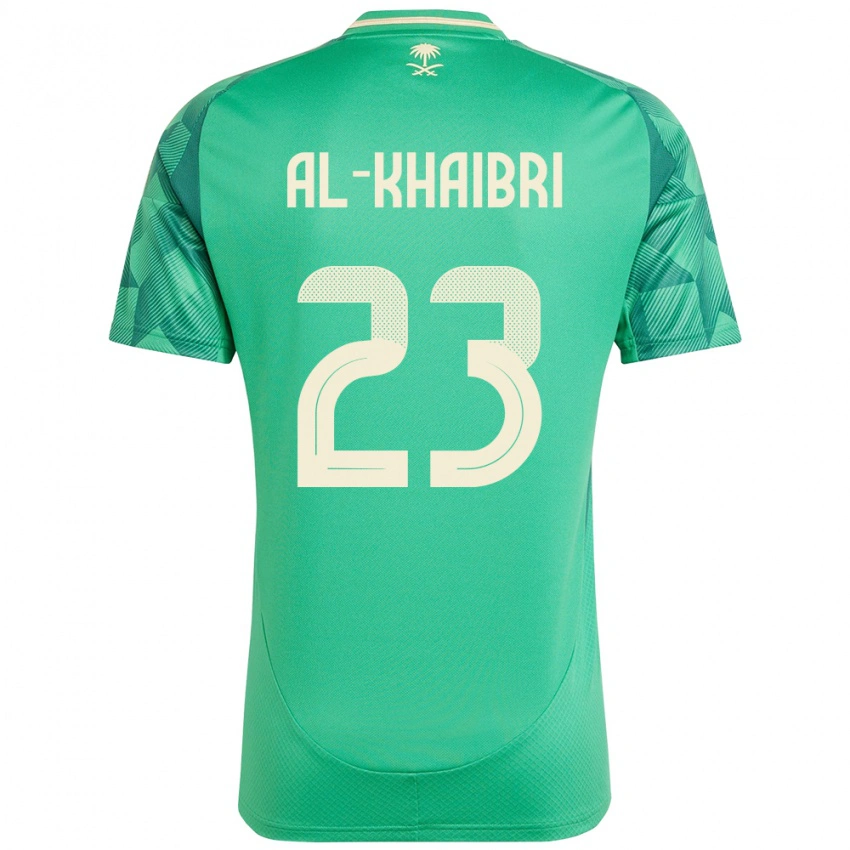 גברים ערב הסעודית Thamer Al-Khaibri #23 יָרוֹק ג'רזי ביתית 24-26 חולצה קצרה